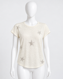 Zadig & Voltaire Skinny Stars Strass T-shirt ladies