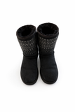UGG BOOTS CLASSIC SHORT BLING (BLACK) SIZE 5.5 EU38 -BOOTS LADIES