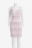 Missoni Zig Zag White Sequin-embellished Metallic Crochet-knit Mini Dress Size I 44 UK 12 US 8 ladies