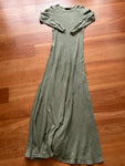 Ralph Lauren Waffle Knit Maxi Olive Dress Size S small LADIES