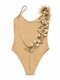 La Bikineria Porto Cervo Floral One-Shoulder Swimsuit size S small ladies