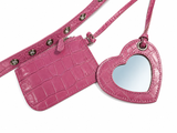 Balenciaga Metallic Extra Supple Calfskin Crystal Crocodile Embossed Small Le Cagole Shoulder Bag – Pink ladies