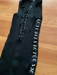 David Koma Knit Lace Up Metal Tube Sides Knit Dress Size S Small ladies