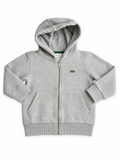 Lacoste Kids Grey Zip-Up Hoodie Size 2 (92cm / 36”)children