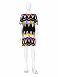 Emilio Pucci Silk Waves Printed Mini Dress – Size M ladies