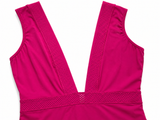ERES Fuchsia V neck One Piece Swimsuit size F 42 US 10 UK 14 LADIES