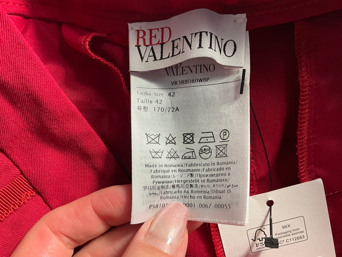 Red Valentino Straight Leg Pants Trousers size I 42 UK 10 US 6 ladies