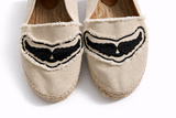 Zadig and Voltaire Women's City Frayed Espadrille Flats Size 39 ladies