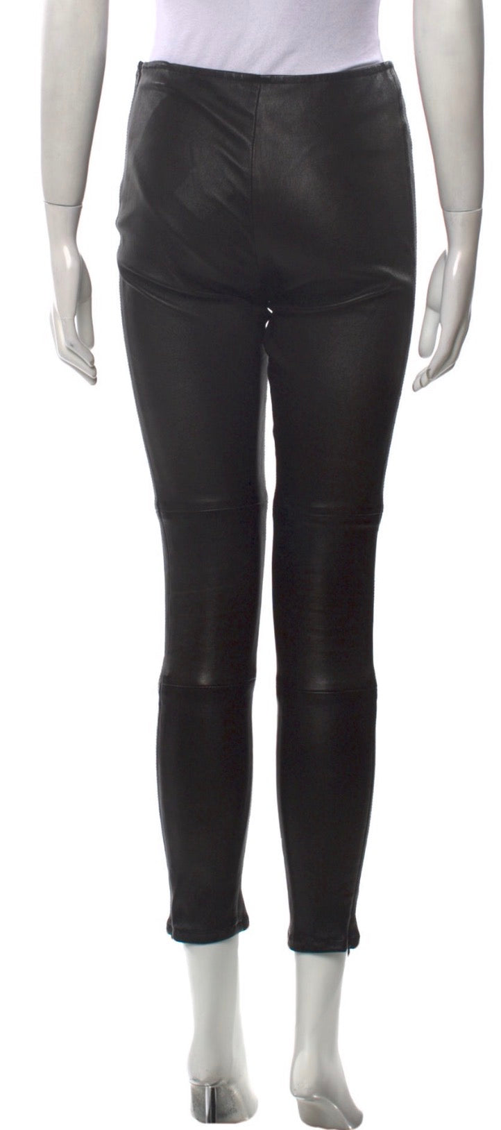 THE ROW SKINNY MOTO LEATHER LEGGING PANTS TROUSERS SIZE S SMALL LADIES