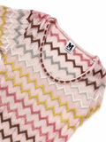 M Missoni Zig Zag Metallic Mini Dress size I 38 XS ladies