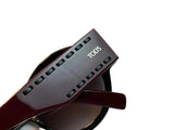 Tod's Burgundy Gradient TO 212 Round Oversized Sunglasses ladies