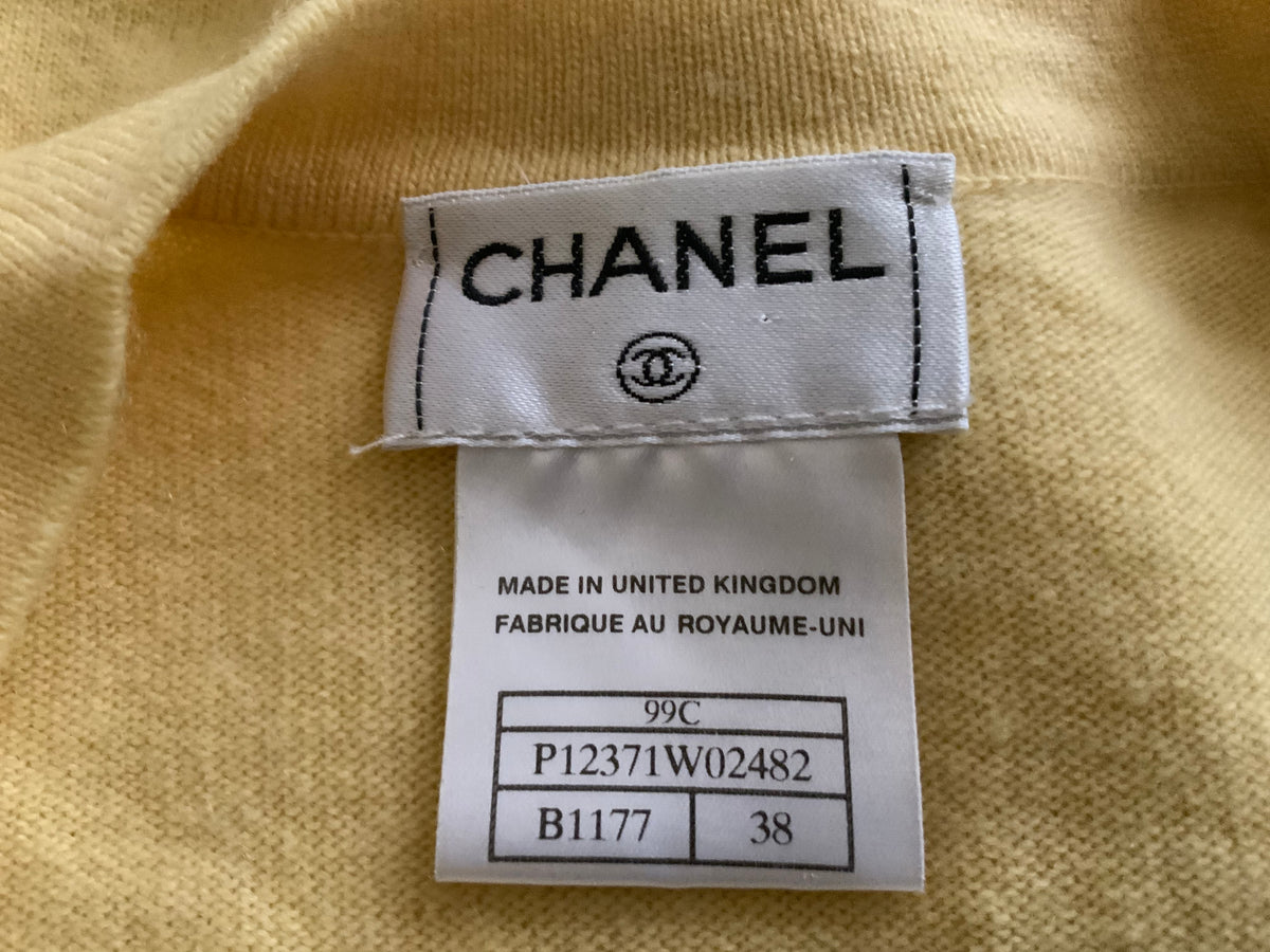 CHANEL Bombay Alpaca Including Scarf Knit Open Sweater Jumper F 42 UK 14 US 10 ladies