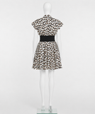 Alaïa Leopard Print Mini Dress with Signature Belt – FR 38