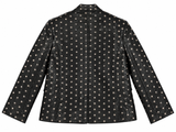 Zadig & Voltaire Défilé Verys Cuir Studs Black Leather Jacket – Size 40 ladies