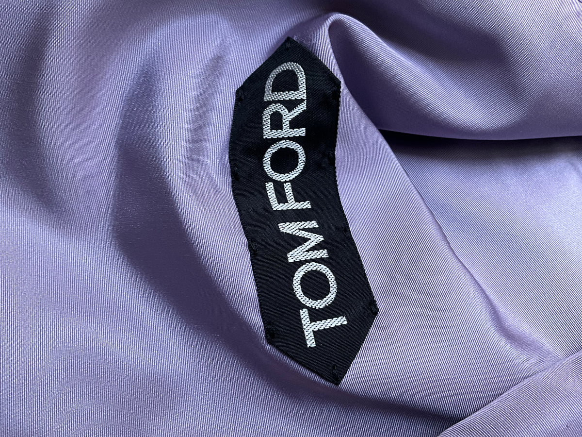 Tom Ford Purple Silk Blend Boxy Fit Lightweight Hooded Jacket Size 48 men