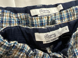 Bonpoint Shorts Boys Blue White Black Gingham Check Size 4 or 6 years old Children