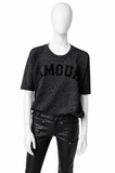 Zadig & Voltaire Portland Amour Glitter T-Shirt ladies
