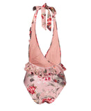 ZIMMERMANN Cassia Frill Wrap One-Piece Swimsuit Size 1 ladies