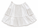 SUNDAY SAINT-TROPEZ Linen Embroidered White cover up dress One Size Fits All LADIES