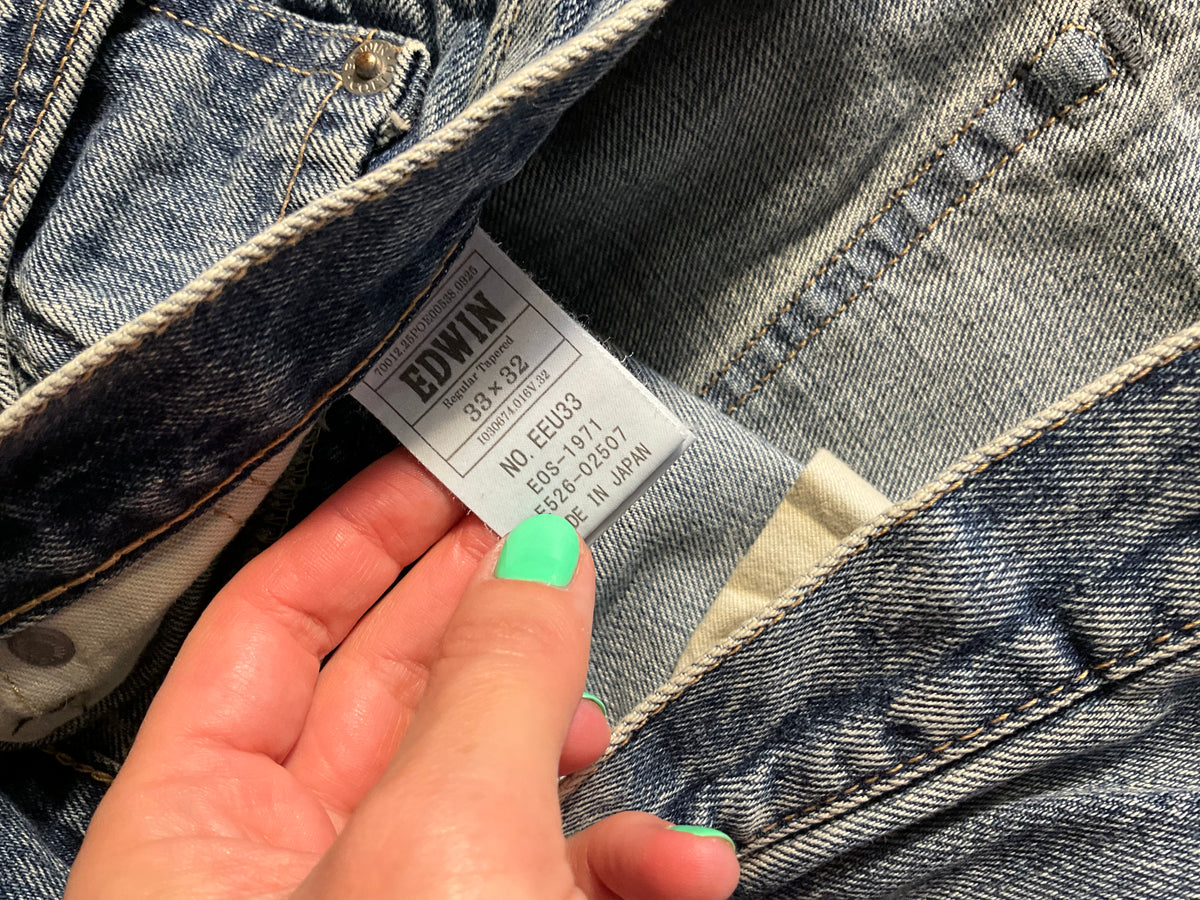 Edwin Made in Japan Wide Leg Jeans – Size W33 L32 men