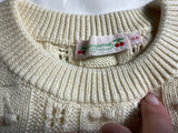 Bonpoint ivory cherry knit jumper sweater size 10 years children