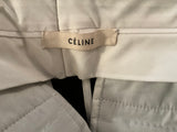 Celiné Iconic CELINE WOOL TUXEDO PANTS BLACK STRAIGHT LEG SIZE F 42 ladies