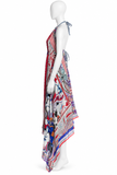 ETRO Multicolour Printed Silk Halter Maxi Dress – Size 42 ladies