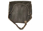 STELLA MCCARTNEY Falabella Fold Over Tote Grey Bag Handbag ladies