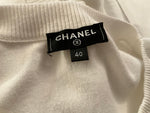 Chanel 2018 Water Drop Embellished Cotton Dress Size F 40 UK 12 US 8 ladies