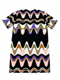 Emilio Pucci Silk Waves Printed Mini Dress – Size M ladies