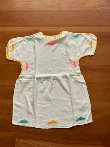 Stella McCartney KIDS Girls' White Kimono Embroidered Dress SIZE 6 yea Afashionistastore Stella McCartney KIDS Girls' White Kimono Embroidered Dress SIZE 6 yea Afashionistastore