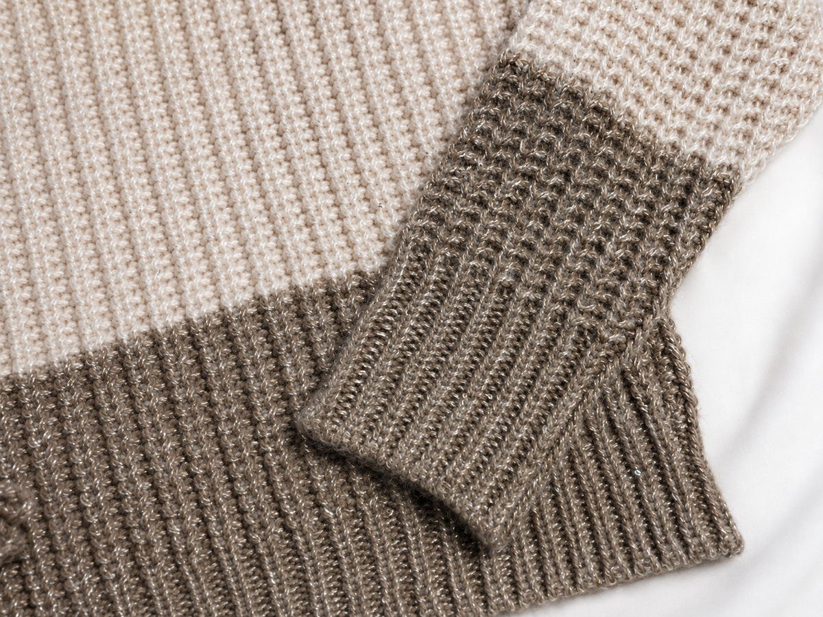 Peserico Sparkle Colour-Block Alpaca Blend Pullover I 44 ladies