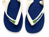 Havaianas Brazil Logo Infant Flip Flops – Blue & White EU 25/26 children