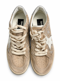 Golden Goose Ball Star Suede Swarovski Crystal & Pearl Trainers – Size 39 ladies