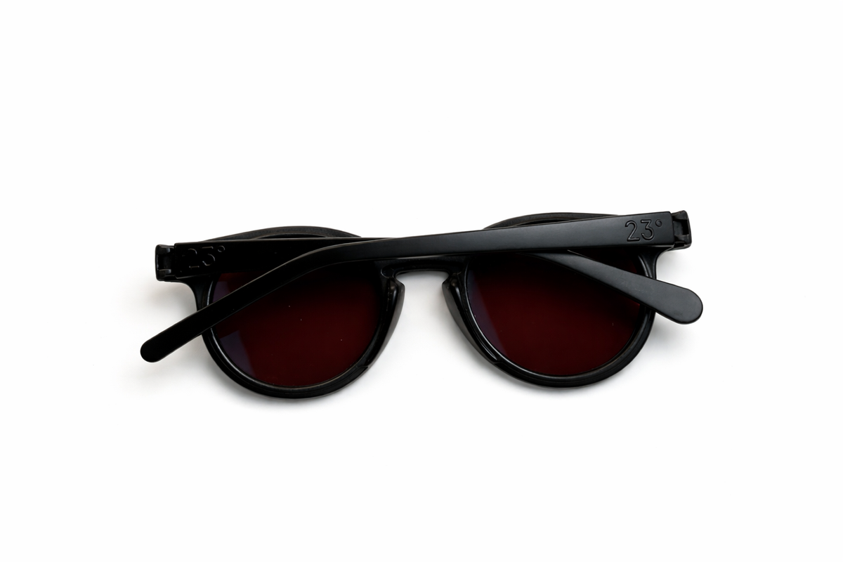23 degrees 23° Round Zero rnd0 01 Mt Black Redessence Sunglasses men
