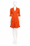 Zadig & Voltaire Memphisia Co Bandana Knit Dress – Tangerine Orange – Size M ladies