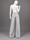 Rag & Bone Miramar High-Rise Wide-Leg Cotton Terry Jeans – Size 28 ladies