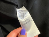 Vince Black Silk Cowl Neck Blouse size L ladies
