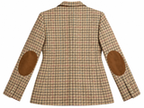 Polo Ralph Lauren Linen & Silk Checked Blazer – Size US 8 ladies