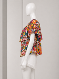 ERES Floral Silk Blend Tunic Blouse ladies