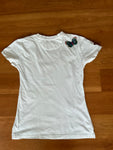 VALENTINO Garavani White Cotton Butterfly Embroidered T-Shirt Size M medium ladies