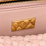 Fendi Nappa Woven Mini Peekaboo Iconic Satchel – Rosa Confetto Bag Handbag ladies