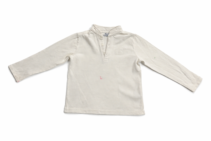 Bonpoint White Casual Polo Size 4 Years Children