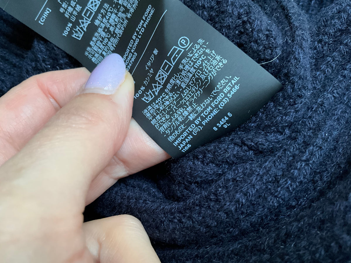 TOM FORD PURE CASHMERE JUMPER SWEATER SIZE 52 MEN