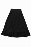 Valentino Openwork Black Midi Skirt Size M medium ladies