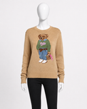 Polo Ralph Lauren Iconic Polo Bear Intarsia-Knit Sweater size M ladies