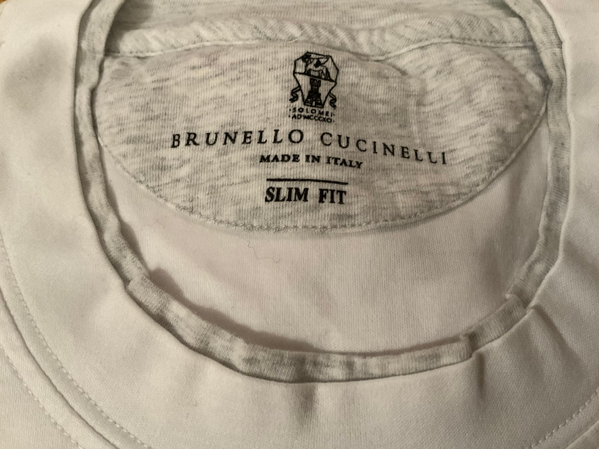 Brunello Cucinelli T-Shirt in White Men