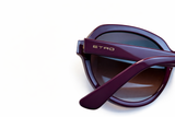ETRO ET646S Womens Plastic Sunglass 607 Red Blue Paisley ladies