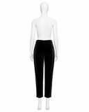 Ralph Lauren Collection Classics Black Velvet Cropped Trousers – Size US 4 UK 8 ladies