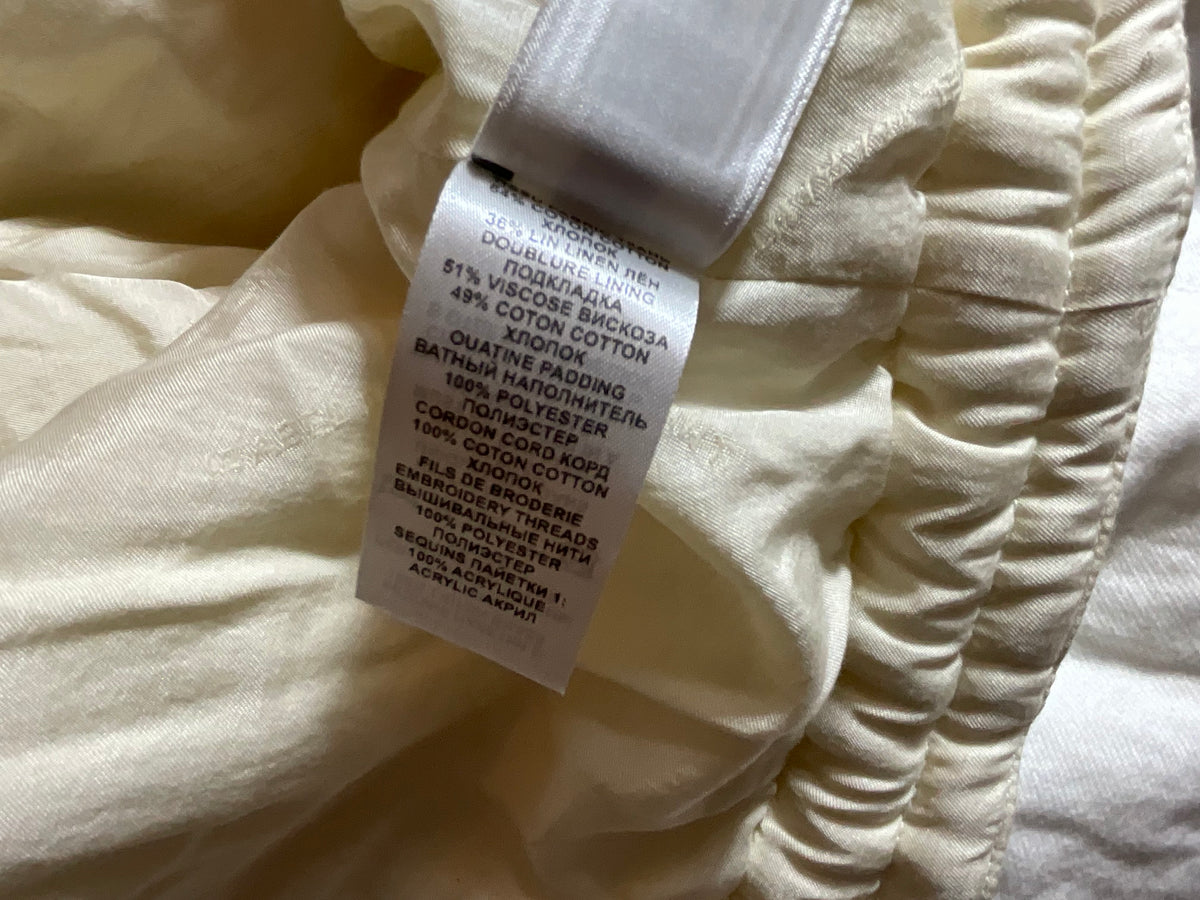 Isabel Marant Kalassiae Embellished Cotton & Linen Jacket – Size 36 ladies